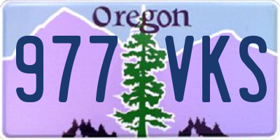 OR license plate 977VKS