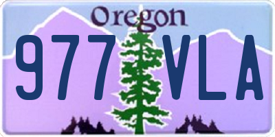 OR license plate 977VLA