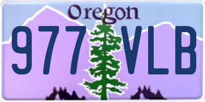 OR license plate 977VLB