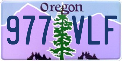 OR license plate 977VLF