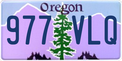 OR license plate 977VLQ