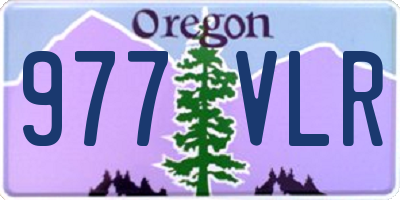 OR license plate 977VLR