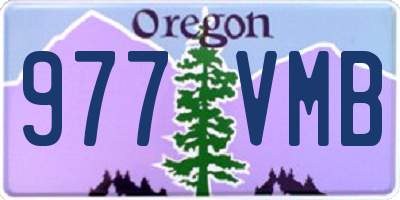 OR license plate 977VMB