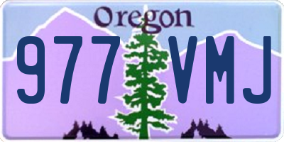 OR license plate 977VMJ