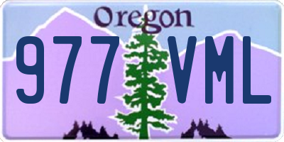 OR license plate 977VML