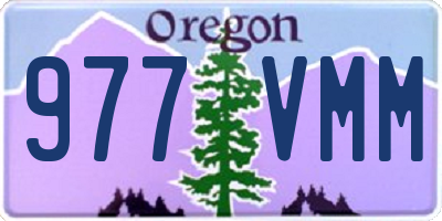 OR license plate 977VMM