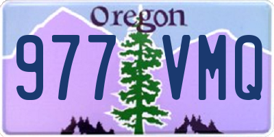 OR license plate 977VMQ