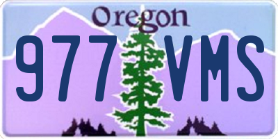 OR license plate 977VMS