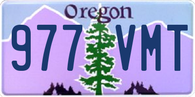 OR license plate 977VMT