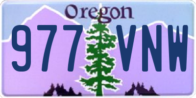 OR license plate 977VNW