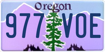 OR license plate 977VOE