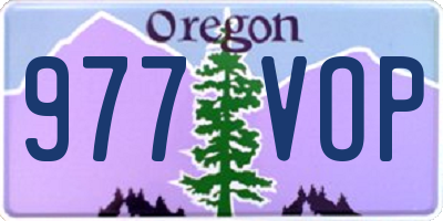 OR license plate 977VOP