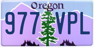 OR license plate 977VPL