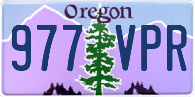OR license plate 977VPR