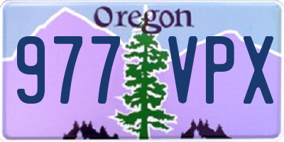 OR license plate 977VPX