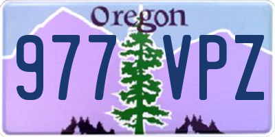 OR license plate 977VPZ