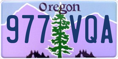 OR license plate 977VQA