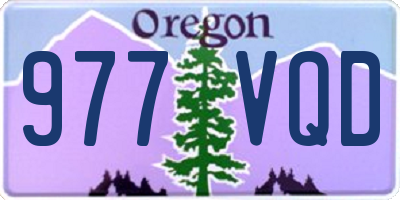 OR license plate 977VQD
