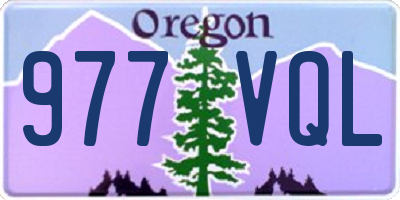 OR license plate 977VQL