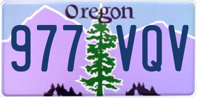 OR license plate 977VQV