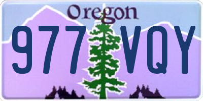 OR license plate 977VQY