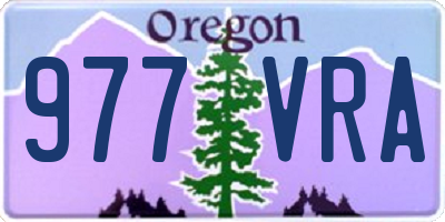 OR license plate 977VRA