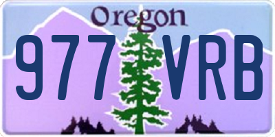 OR license plate 977VRB