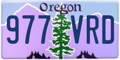 OR license plate 977VRD