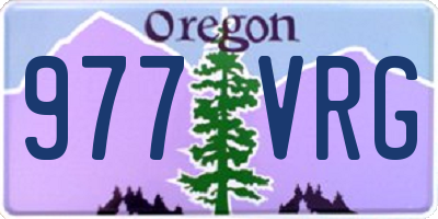 OR license plate 977VRG