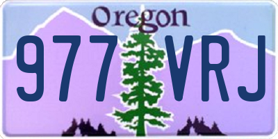 OR license plate 977VRJ