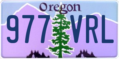 OR license plate 977VRL