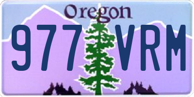 OR license plate 977VRM