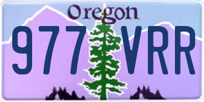 OR license plate 977VRR