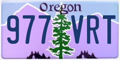 OR license plate 977VRT