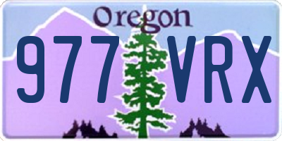 OR license plate 977VRX