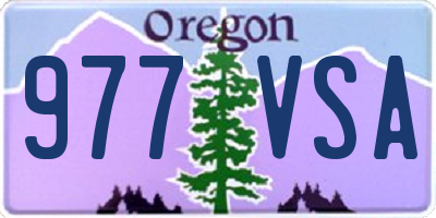 OR license plate 977VSA