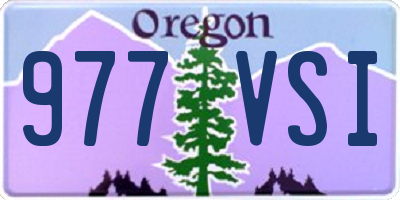 OR license plate 977VSI