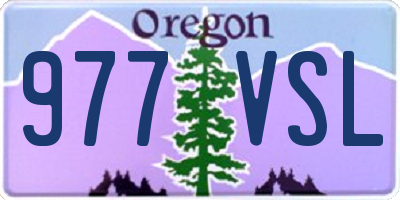 OR license plate 977VSL