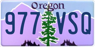 OR license plate 977VSQ