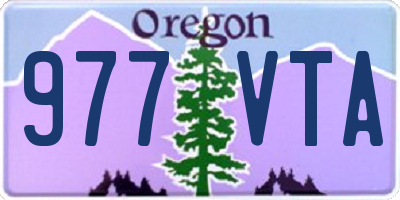 OR license plate 977VTA