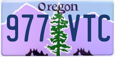 OR license plate 977VTC