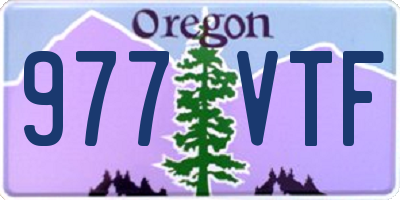 OR license plate 977VTF