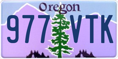 OR license plate 977VTK