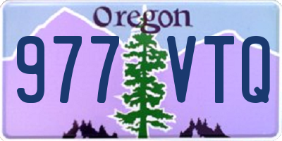 OR license plate 977VTQ