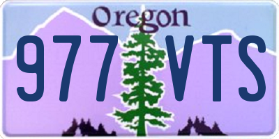 OR license plate 977VTS