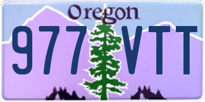 OR license plate 977VTT