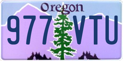 OR license plate 977VTU