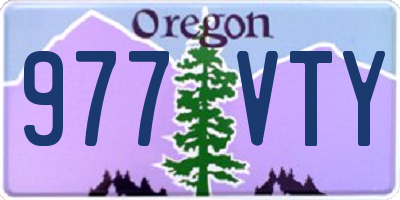 OR license plate 977VTY