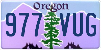 OR license plate 977VUG