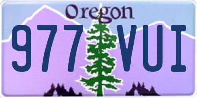 OR license plate 977VUI